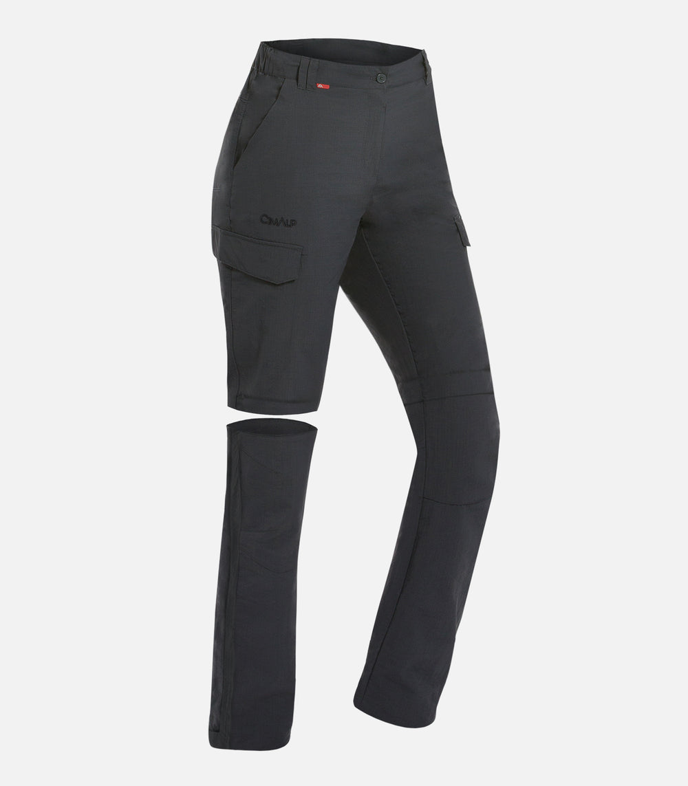Pantalons / shorts de randonnée 2 en 1 transformables Femme JOHANNESBOURG COURT 3 F