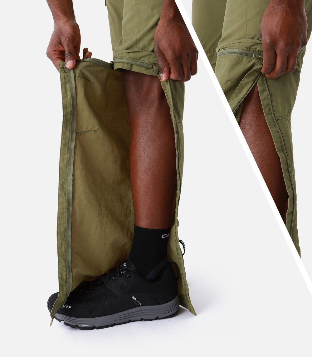 Pantalons / shorts de randonnée 2 en 1 transformables Homme KATMANDOU 3 H