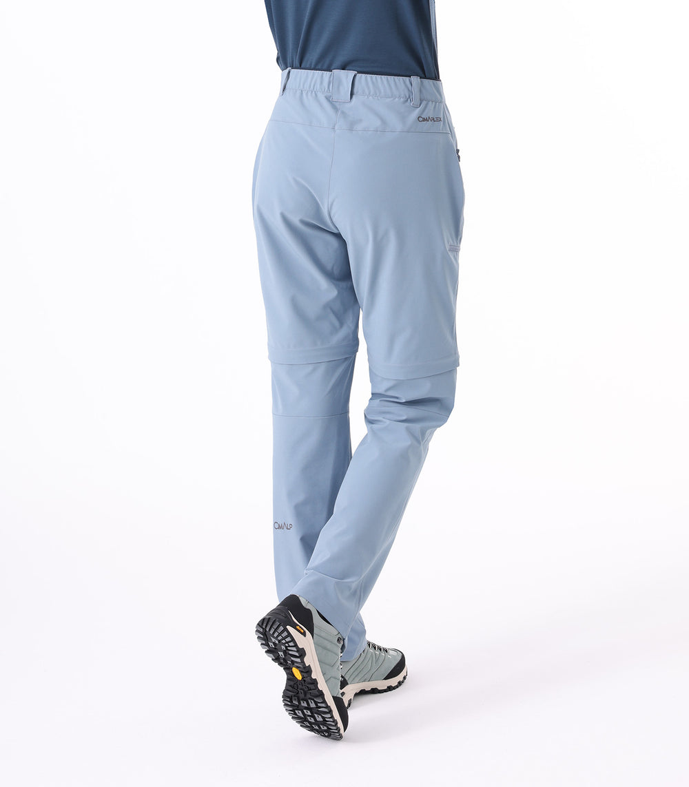 Pantalons / shorts de randonnée 2 en 1 transformables Femme CLARET F