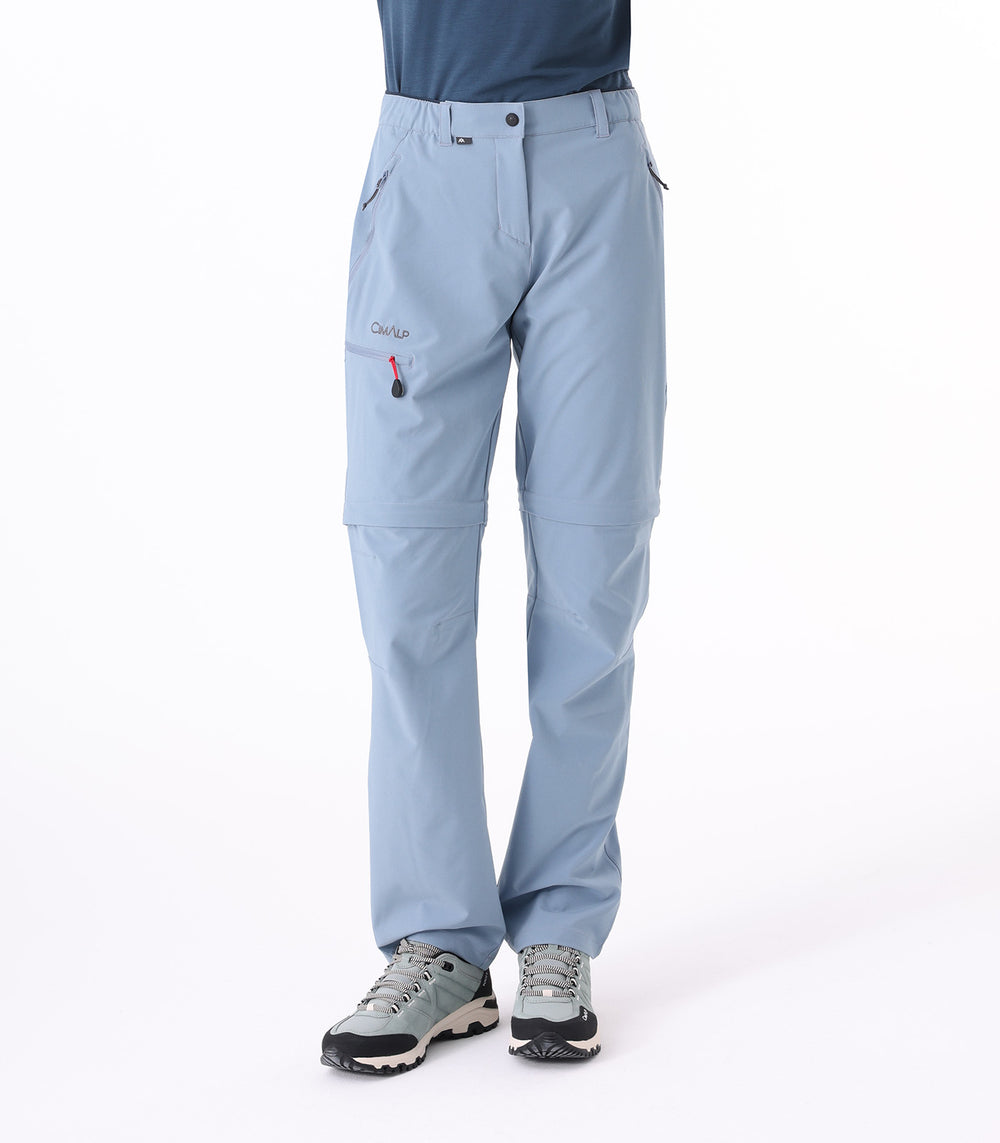 Pantalons / shorts de randonnée 2 en 1 transformables Femme CLARET F